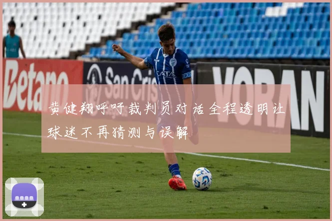 黄健翔呼吁裁判员对话全程透明让球迷不再猜测与误解